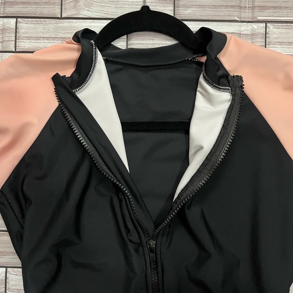 Athletic Swim Biker Romper - Picture 4 of 7